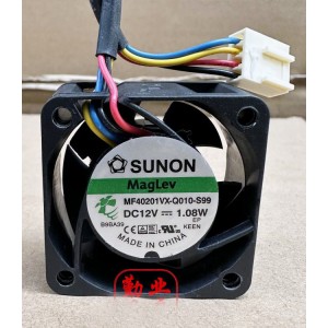 SUNON MF40201VX-Q010-S99 12V 1.08W 4wires Cooling Fan 