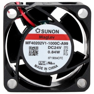 Sunon MF40202V1-1000C-A99 24V 0.84W 2wires Cooling Fan 