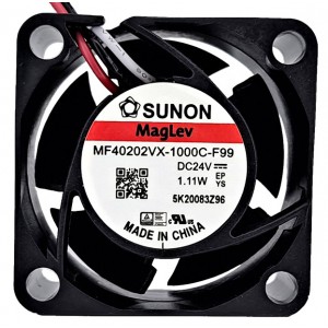 SUNON MF40202VX-1000C-F99 24V 1.11W 3wires Cooling Fan 