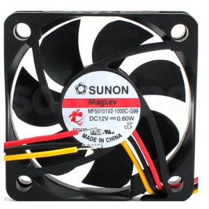SUNON MF50101V2-1000C-G99 12V 0.60W 3wires Cooling Fan