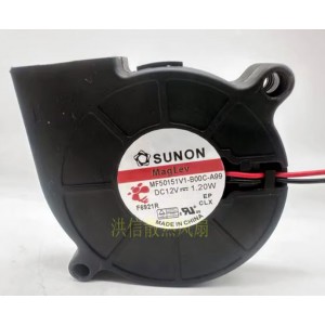 SUNON MF50151V1-B00C-A99 12V 1.20W 2wires Cooling Fan 