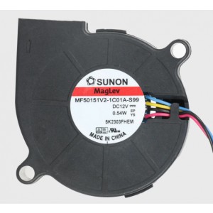 Sunon MF50151V2-1C01A-S99 12V 0.54W 4wires Cooling Fan