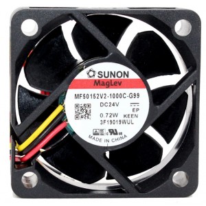 Sunon MF50152V2-1000C-G99 24V 0.72W 3wires Cooling Fan 