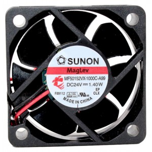 SUNON MF50152VX-1000C-A99 24V  1.4W  2wires Cooling Fan 