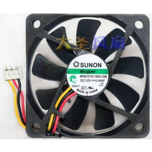 SUNON MF60101V3-1000U-G99 12V 0.56W 3wires Cooling Fan