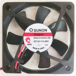 SUNON MF60101V3-E04C-A99 12V 0.35W 2wires Cooling Fan 