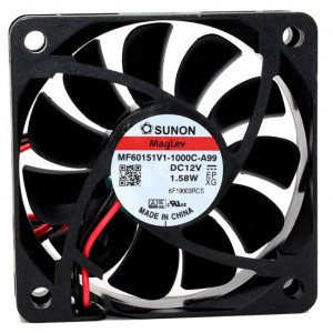 SUNON MF60151V1-1000C-A99 12V 1.58W 2wires Cooling Fan