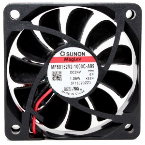 Sunon MF60152V2-1000C-A99 24V 1.06W 2wires Cooling Fan 