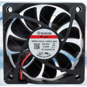 Sunon MF60152VX-1000C-A99 24V 2.04W 2wires Cooling Fan 