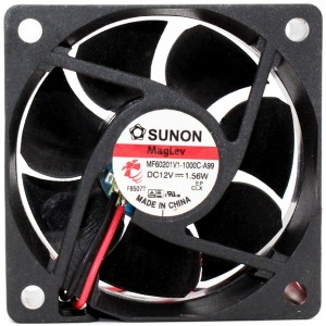 Sunon MF60201V1-1000C-A99 12V 1.56W 2wires Cooling Fan 