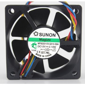 SUNON MF60201VX-Q010-S9A 12V 2.1W 4wires Cooling Fan