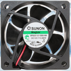 SUNON MF60251V2-10000-A99 12V 0.89W 2wires Cooling Fan 