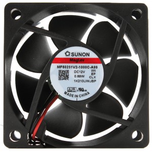 SUNON MF60251V2-1000C-A99 12V 0.89W 2wires Cooling Fan 