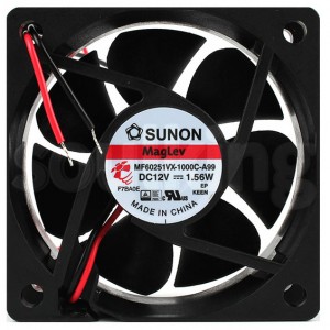 SUNON MF60251VX-1000C-A99 12V 1.56W 2wires Cooling Fan 