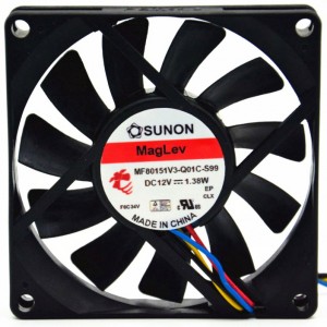 SUNON MF80151V3-Q01C-S99 12V 1.38W 4wires Cooling Fan 