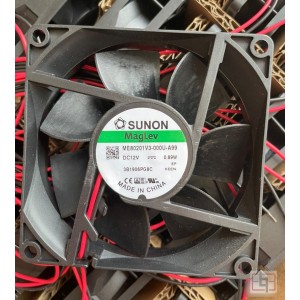 SUNON MF80201V3-000U-A99 MF80201V3000UA99 12V 0.89W 2wires Cooling Fan 