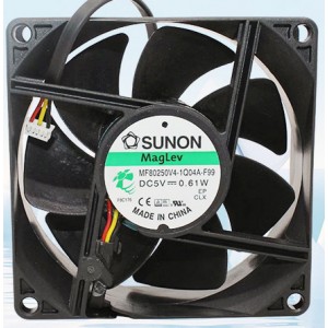 SUNON MF80250V4-1Q04A-F99 5V 0.21W 3wires Cooling Fan