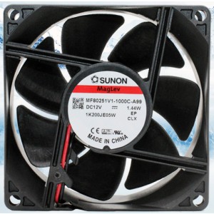 SUNON MF80251V1-1000C-A99 12V 1.44W 2wires Cooling Fan 