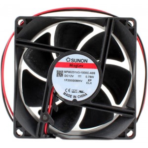 Sunon MF80251V3-1000C-A99 12V 1.66W 2wires Cooling Fan 