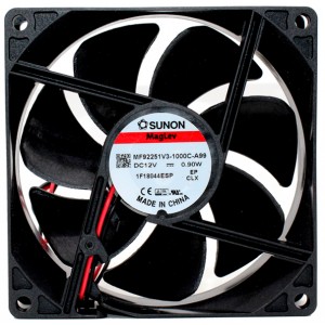 Sunon MF92251V3-1000C-A99 12V 0.90W 2wires Cooling Fan 