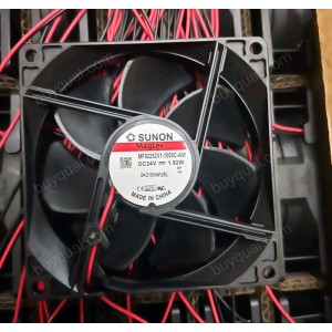 Sunon MF92252V1-1000C-A99 24V 1.92W 2wires Cooling Fan 