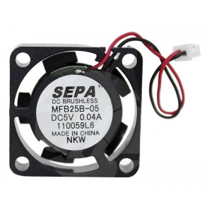 SEPA MFB25B-05 5V 0.06A 2wires Cooling Fan
