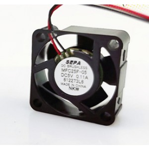 SEPA MFC25F-05 5V 0.11A 2wires Cooling Fan