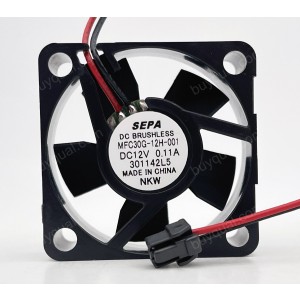 SEPA MFC30G-12H-001 12V 0.11A 2wires Cooling Fan