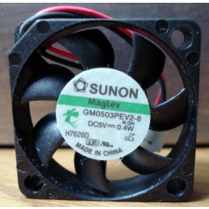 SUNON MG0503PEV2-8 5V 0.4W 2wires Cooling Fan