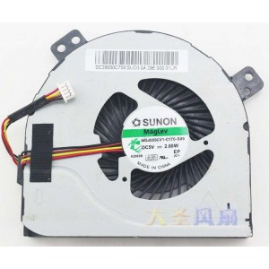 SUNON MG60090V1-C170-S99 5V 2.0W 4wires Cooling Fan