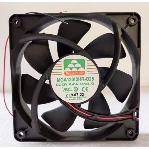 MAGIC MGA12012HR-O25 12V 0.45A 2wires cooling fan