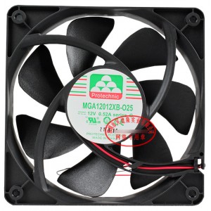 MAGIC MGA12012XB-O25 MGA12012XB-025 12V 0.52A 2wires cooling fan