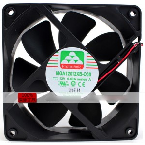 MAGIC MGA12012XB-O38 12V 0.60A 2wires cooling fan
