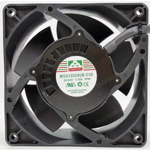 MAGIC MGA12024UB-O38-IP68 MGA12024UB-038-IP68 24V 1.75A  2wires Cooling Fan