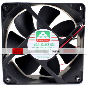 MAGIC MGA12024XB-O38 MGA12024XB-038 24V 0.34A 2wires cooling fan