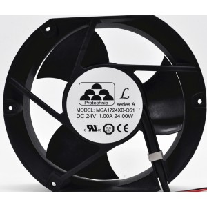 MAGIC MGA1724XB-O51 MGA1724XB-051 24V 1A 24W 2wires cooling fan