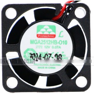 MAGIC MGA2512HB-O10 12V 0.07A 2wires Cooling Fan 