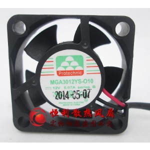 MAGIC MGA3012YS-O10 MGA3012YS-010 12V 0.07A 2wires Cooling Fan