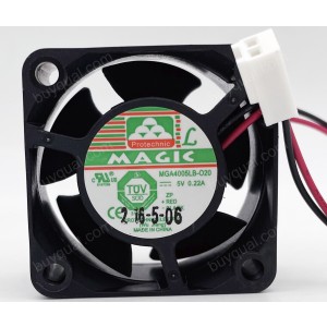 MAGIC MGA4005LB-O20 MGA4005LB-020 5V 0.22A 2 wires Cooling Fan