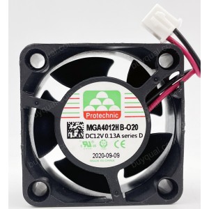 MAGIC MGA4012HB-020 MGA4012HB-O20 12V 0.13A 3wires 2wires Cooling Fan