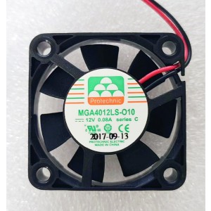 Protechnic MGA4012LS-O10 MGA4012LS-010 12V 0.08A 2wires Cooling Fan 