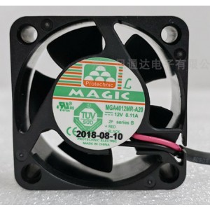 MAGIC MGA4012MR-A20 12V 0.11A 2 wires Cooling Fan