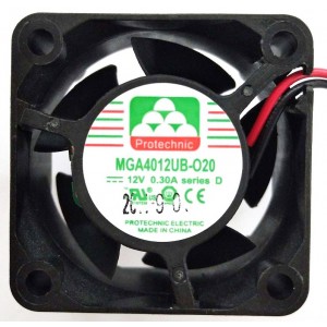 MAGIC MGA4012UB-O20 MGA4012UB-020 12V 0.30A 2wires cooling fan