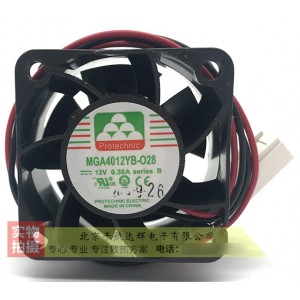 Magic MGA4012YB-028 12V 0.38A 2wires Cooling Fan