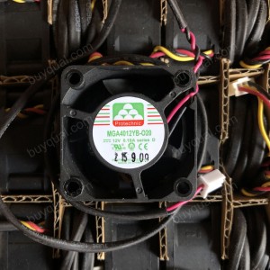 MAGIC MGA4012YB-O20 MGA4012YB-020 12V 0.18A 2wires Cooling Fan