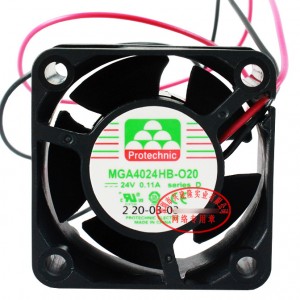 MAGIC MGA4024HB-O20 MGA4024HB-020 24V 0.11A 2wires cooling fan