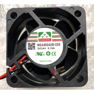 Protechnic MGA5024UB-O25 MGA5024UB-025 24V 0.16A 2wires Cooling Fan 