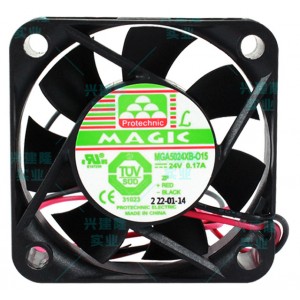 MAGIC MGA5024XB-O15 MGA5024XB-015 24V 0.17A 2wires Cooling Fan