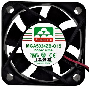 MAGIC MGA5024ZB-015 MGA5024ZB-O15 24V 0.25A 2wires Cooling Fan 