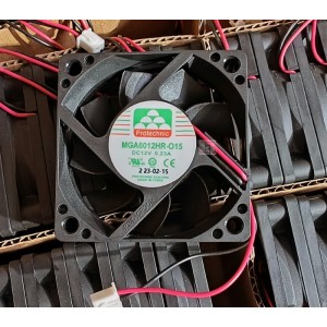 MAGIC MGA6012HR-O15 MGA6012HR-015 12V 0.23A 2wires Cooling Fan